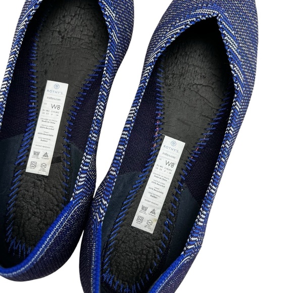 Rothy’s Point Blue Wash with Orange Sole - Picture 6 of 11